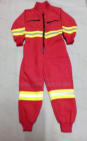Professional CBC Fireman Reflective Kids Overall - main view