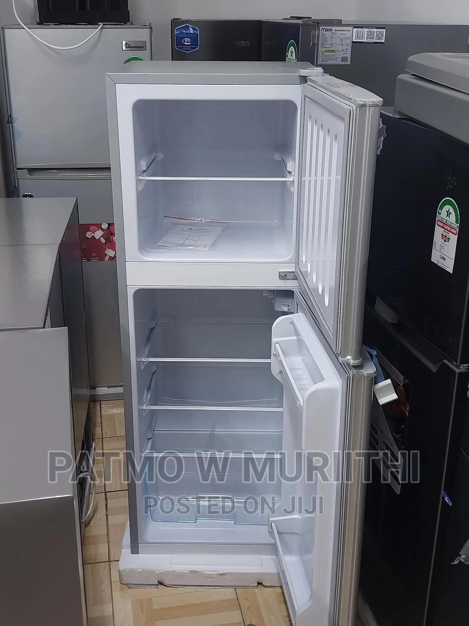 Nunix 138l Fridge Double Door, Silver