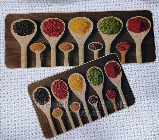 2pc Kitchen Mats With Rubber Bottom - thumbnail 2