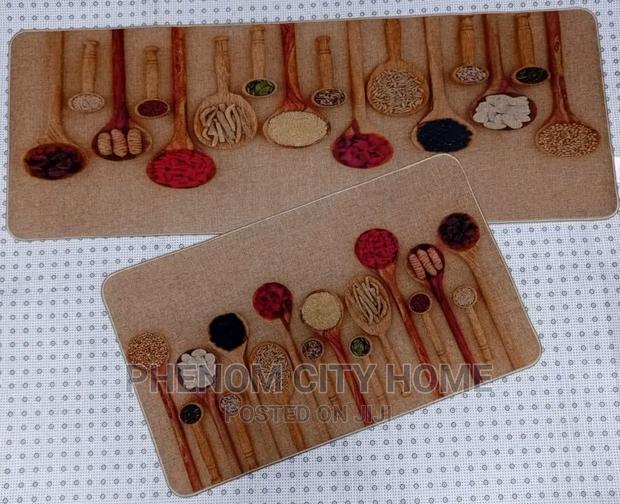 2pc Kitchen Mats With Rubber Bottom - thumbnail 2