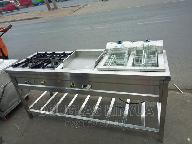 Commercial Combined Cooking Unit 2burners. Hot Plate 