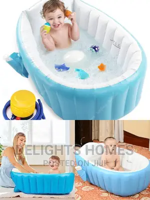 Inflatable Baby Bath Tub With Air Pump*