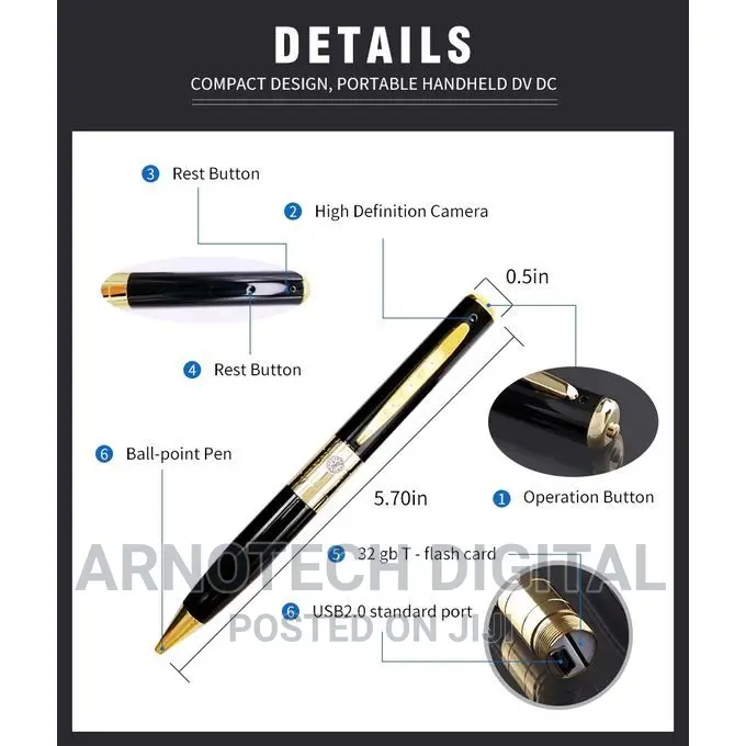 Mini Wireless Hidden Video Camera Pen