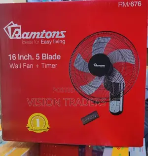 Ramtons 16 Inches 5 Blades Wall Fan + Timer