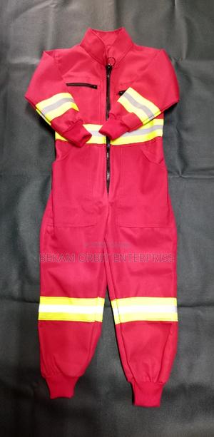 Customized Poly-Cotton Reflective Kids Overall - main view