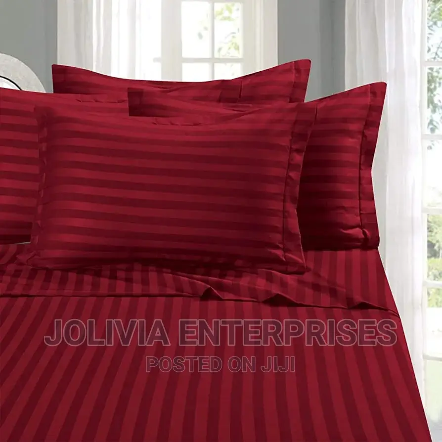 Cotton Stripped Bedsheet 7*8