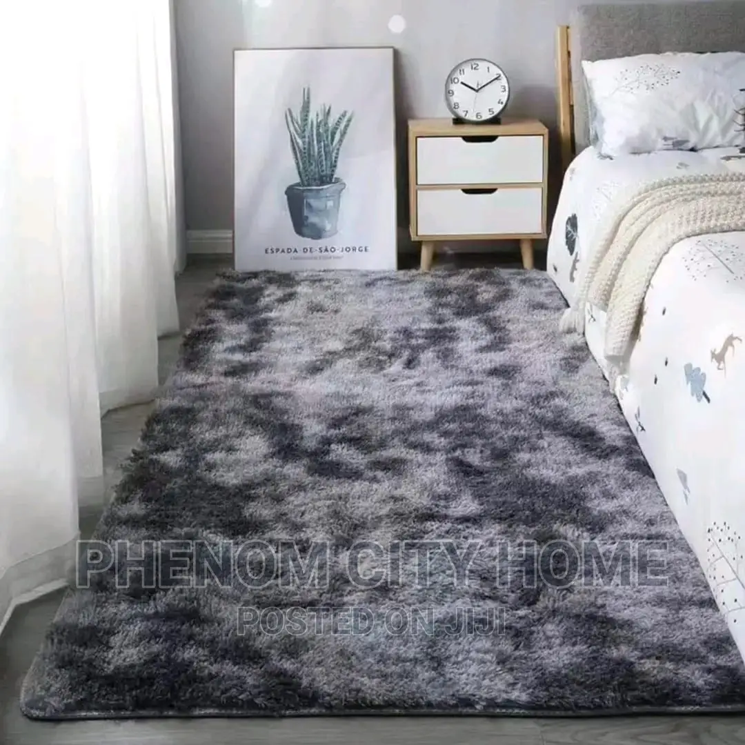 Patched Fluffy Carpets/Bedside Mats