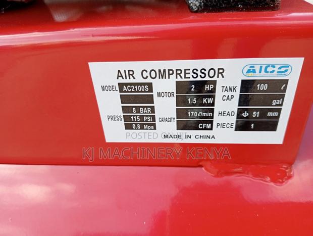 100litres AICO Compressor (Belt Driven) - thumbnail 3