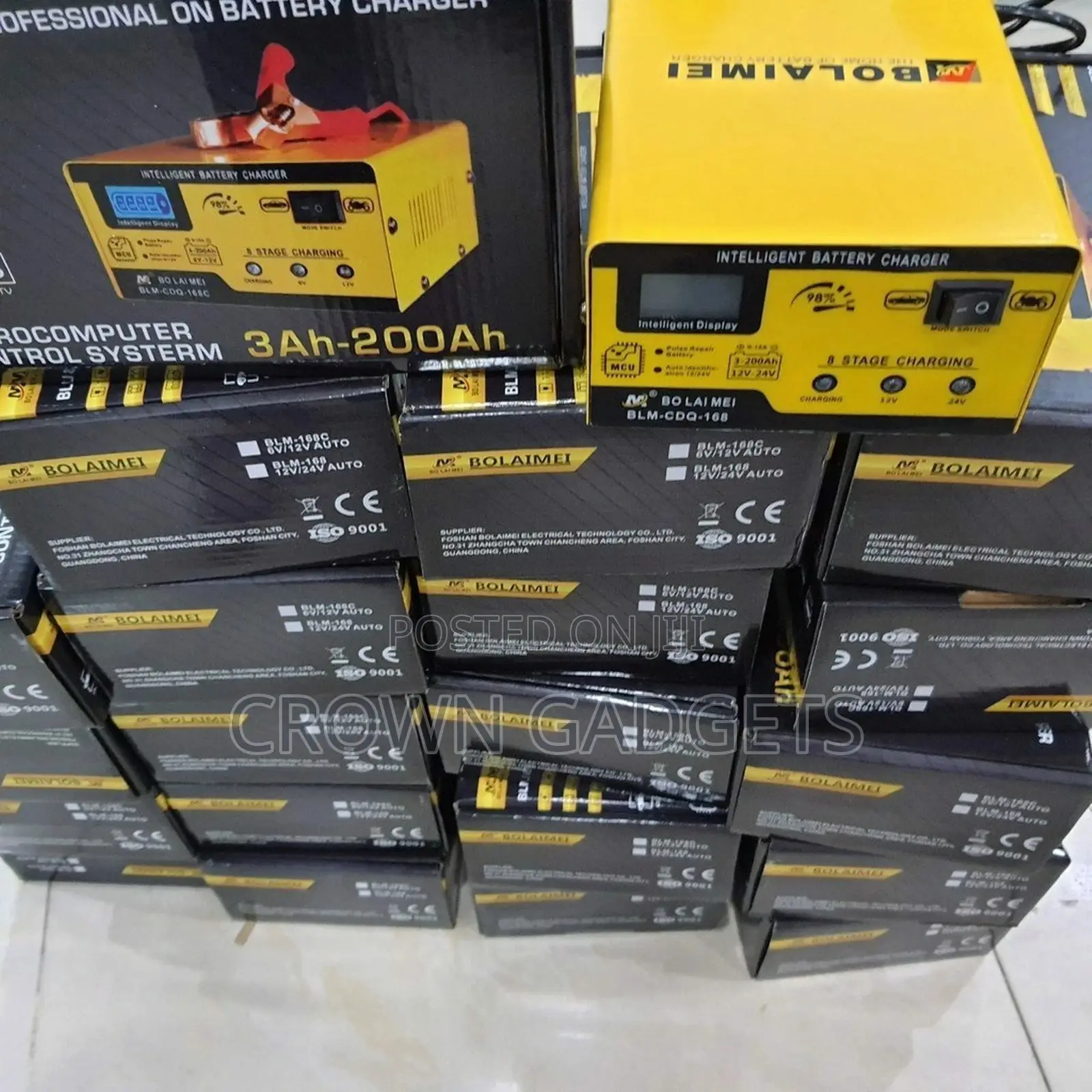 I BLM-168 12v/24v Smart Automatic Battery Charger