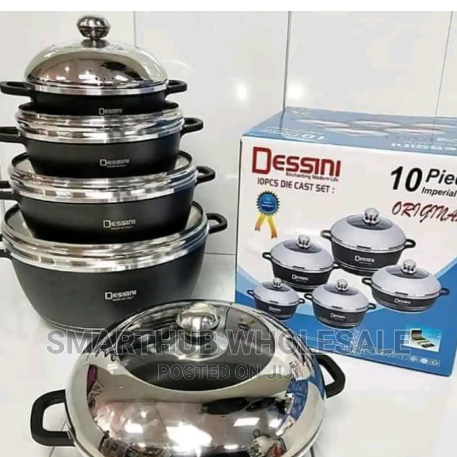 Dessini 10pcs Cookware Available Black