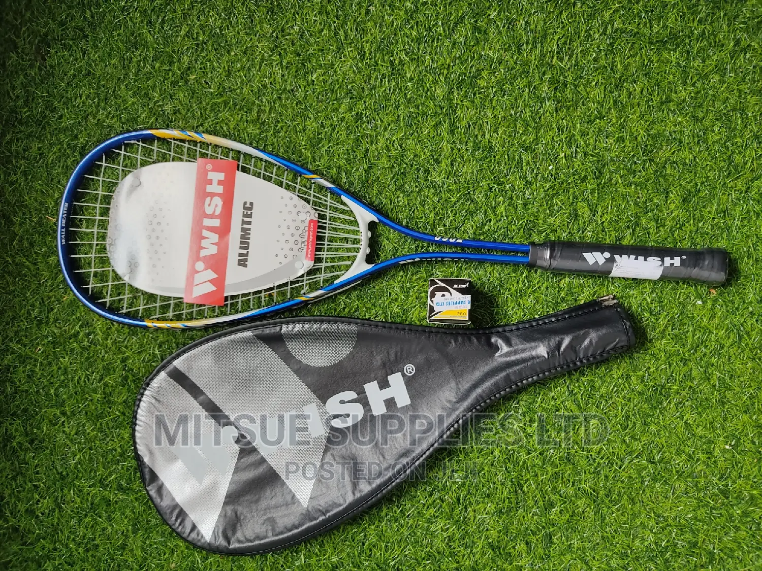 Wish Squash Racket 9902 With Dunlop 2 Dot Ball