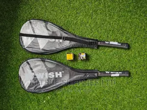 Wish Squash Racket Combo ( 2 Rackets+ 2 Balls Double Dot)