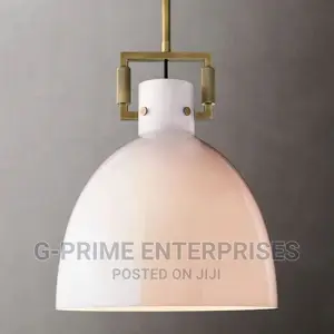 Cloche Pendant Light -Milky Glass