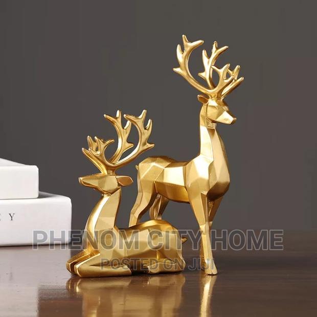 2 PCS Deer Statue Reindeer - thumbnail 2
