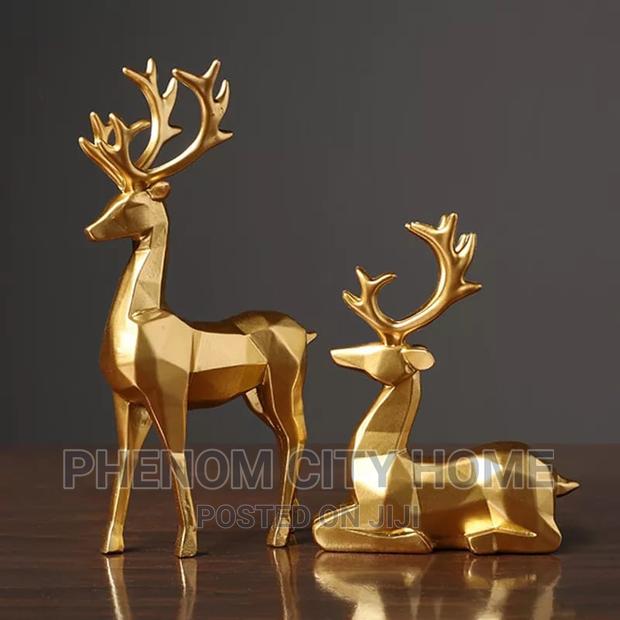 2 PCS Deer Statue Reindeer