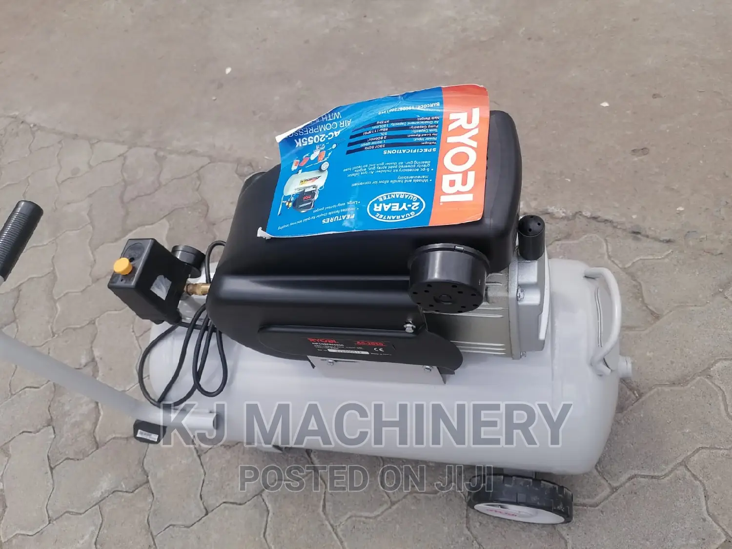 Air Compressor 50 Litres Capacity Electric Powered Machine