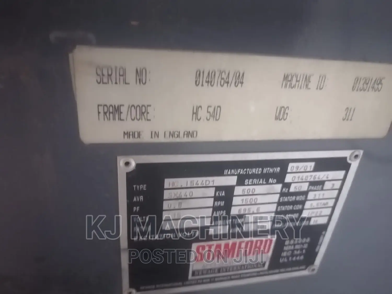 500 Kva Power Generator-Deutz-1500rpm With 5000 Working Hrs.