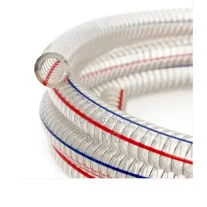 1.5'' Transparent Flexible PVC Steel Wire Pipe 30m