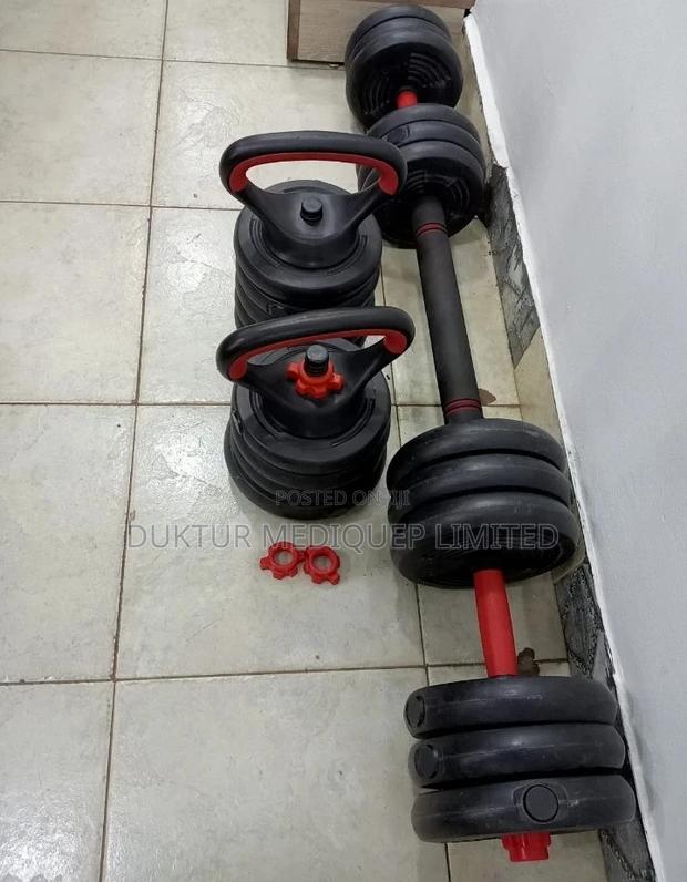 5 in 1 Dumbbell Set With Kettlebell Handle Bar ( 20kg