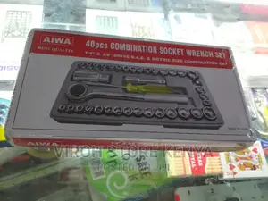 40 PCS 1⁄4 3⁄8 Drive Metric Size Combination Wrench Set