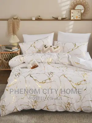 Gold Marble Design Duvet Covers