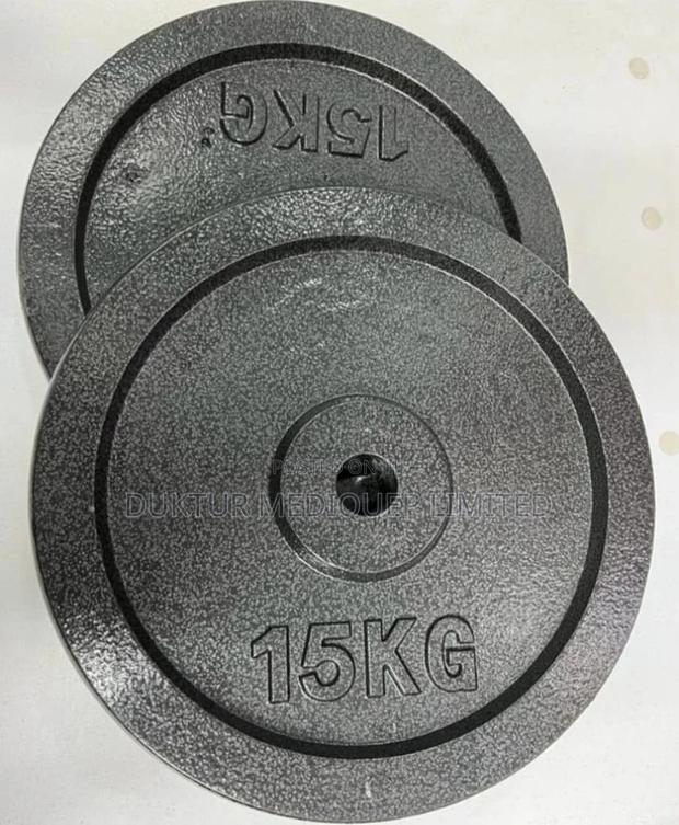 15kgs Cast Iron Barbells, 1 Pair - main view