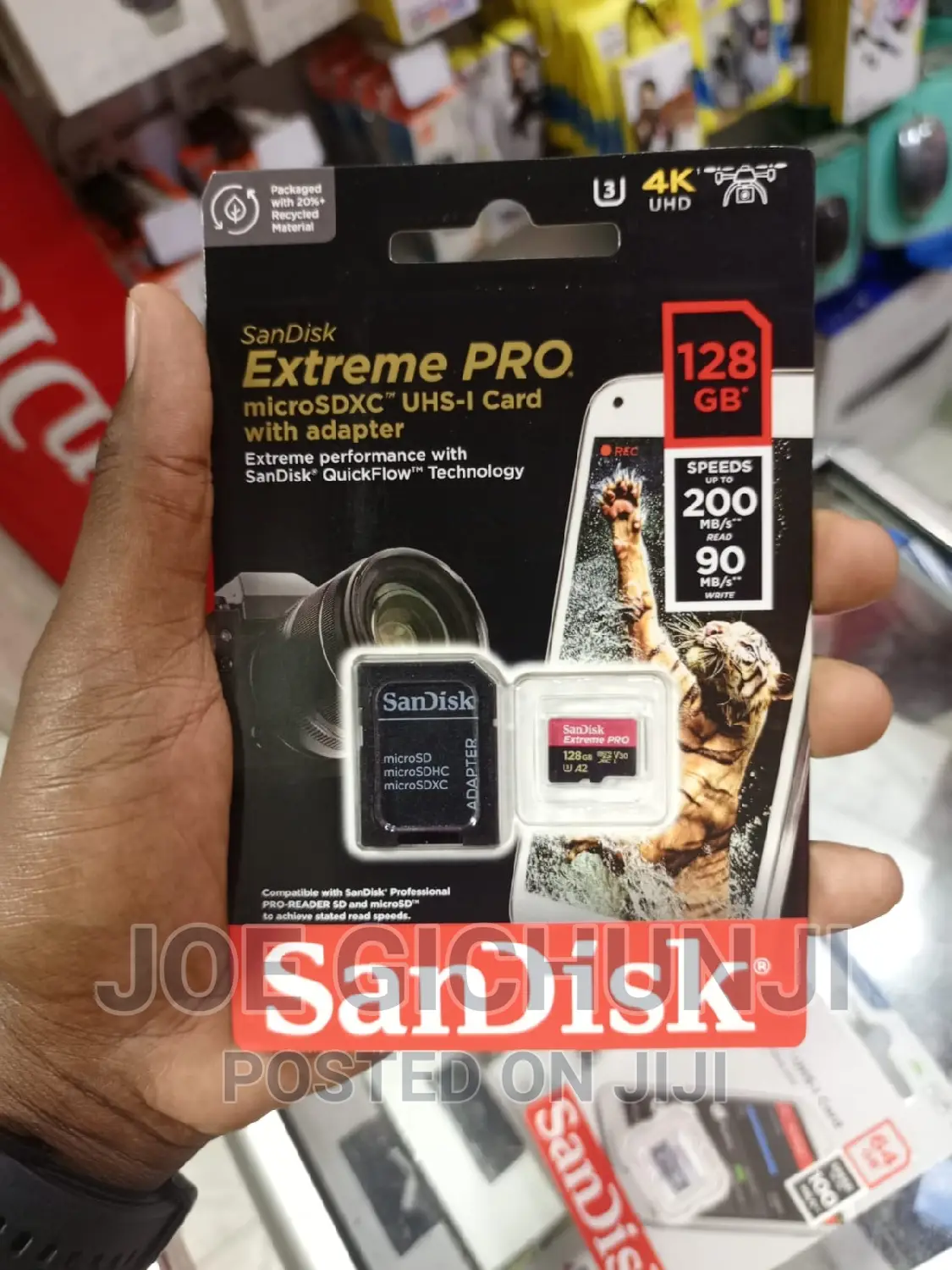 Sandisk 128gb Extreme Pro Microsd Uhs-I Card With Adapter