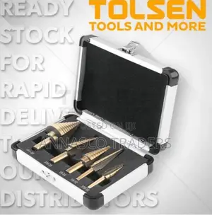 Tolsen Step Drill Bits Set (5 Pcs)