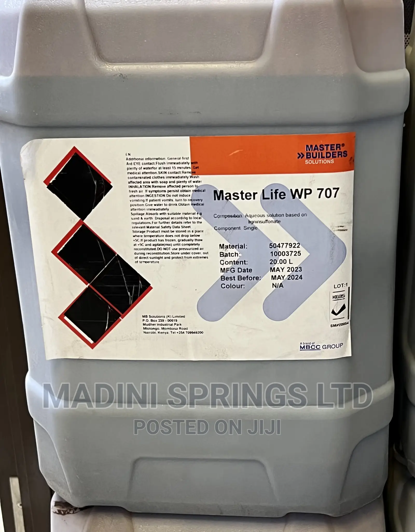 Masterlife Wp 707 Waterproofing Liquid Admixture