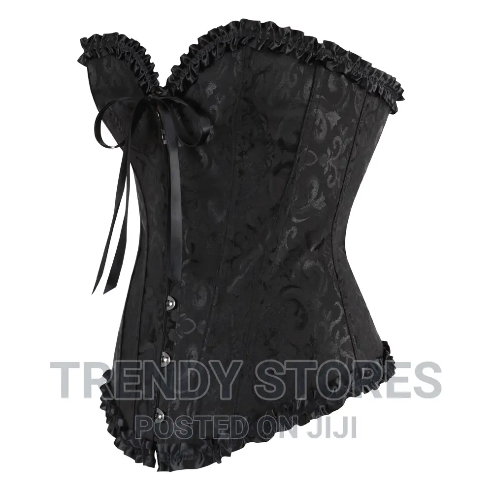 Women Sexy Floral Corset Plus Free G - String Panty