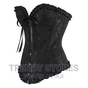 Women Sexy Floral Corset Plus Free G - String Panty