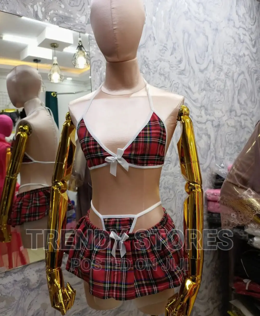 School Girl Role Play Set Of 3 Lingerie