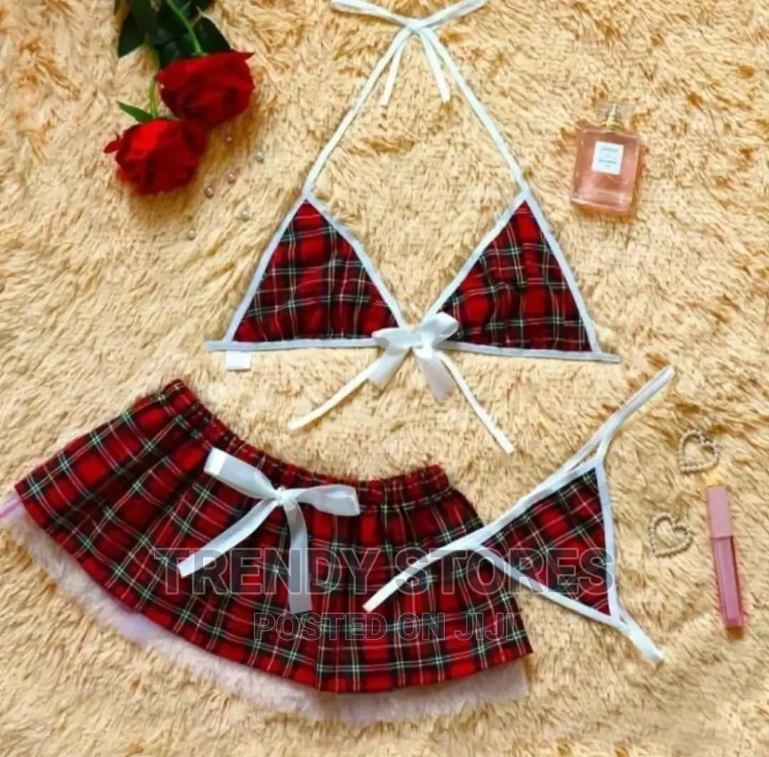 School Girl Role Play Set Of 3 Lingerie