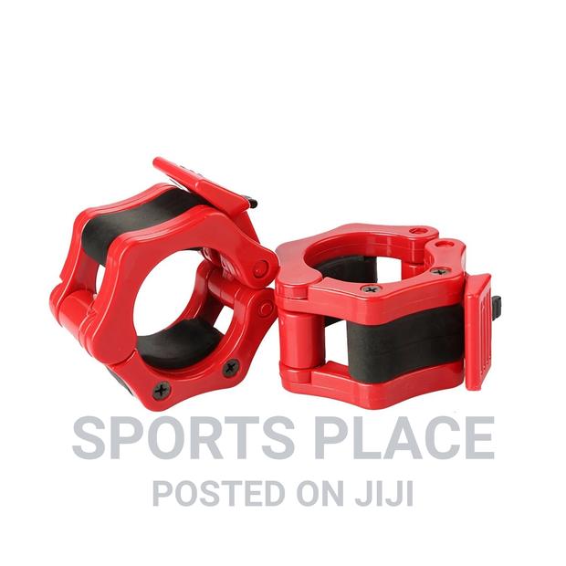 Olympic Barbell Collars Clamps Weight Clips for Bars - thumbnail 2