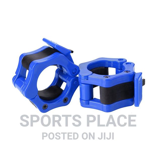 Olympic Barbell Collars Clamps Weight Clips for Bars - thumbnail 3