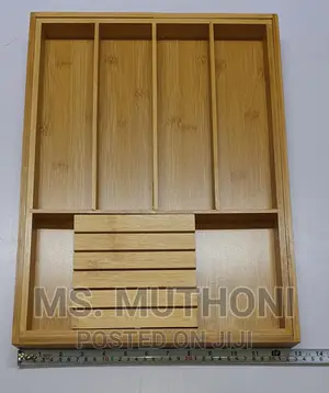 *Expandable Wooden Cutlery Drawer Organizer