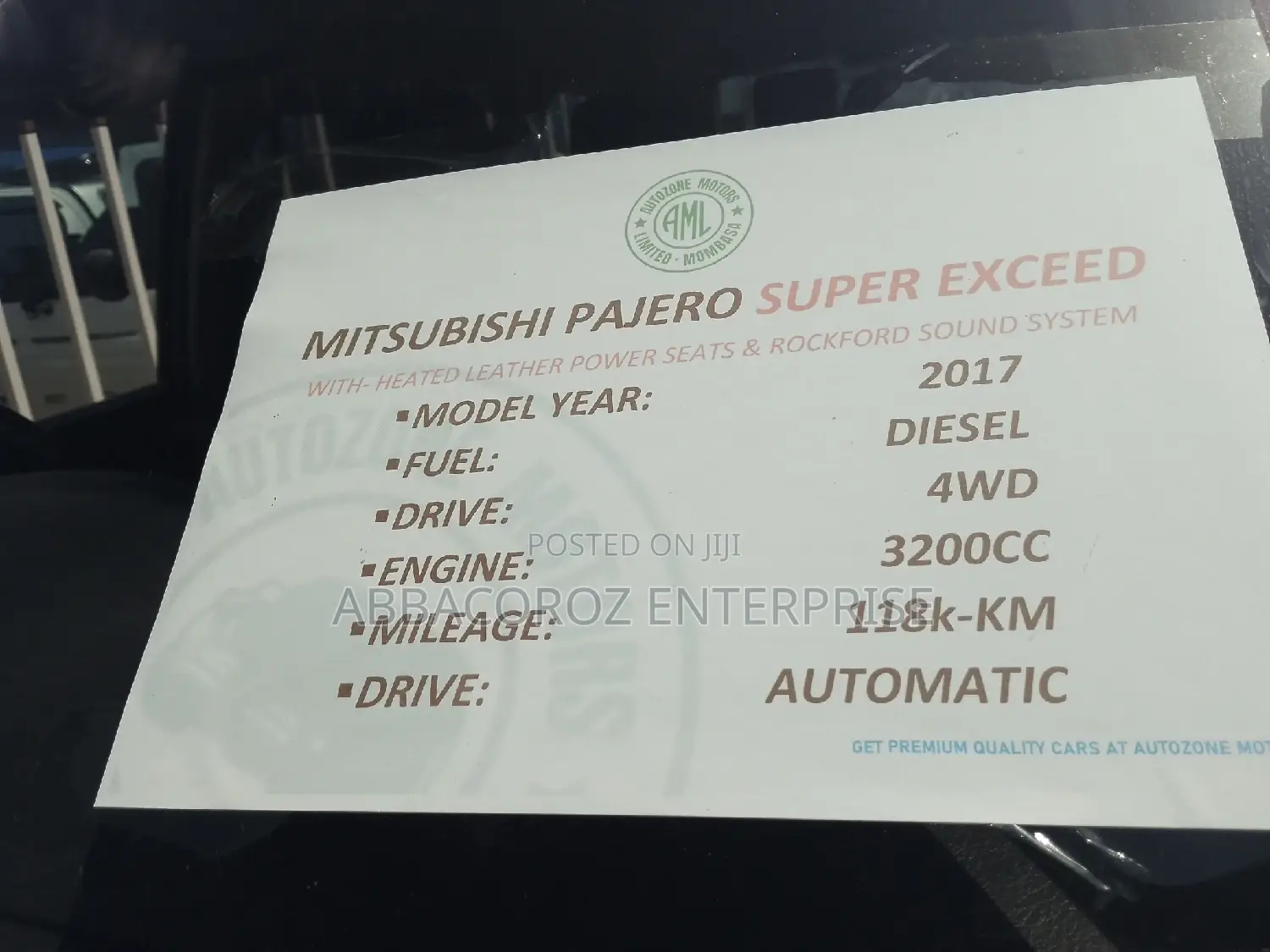 Mitsubishi Pajero 2016 Silver