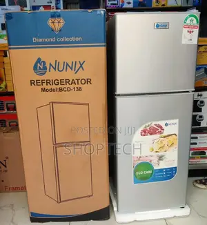 *Nunix 138L Fridge/Nunix 138ltr Double Door Refrigerator