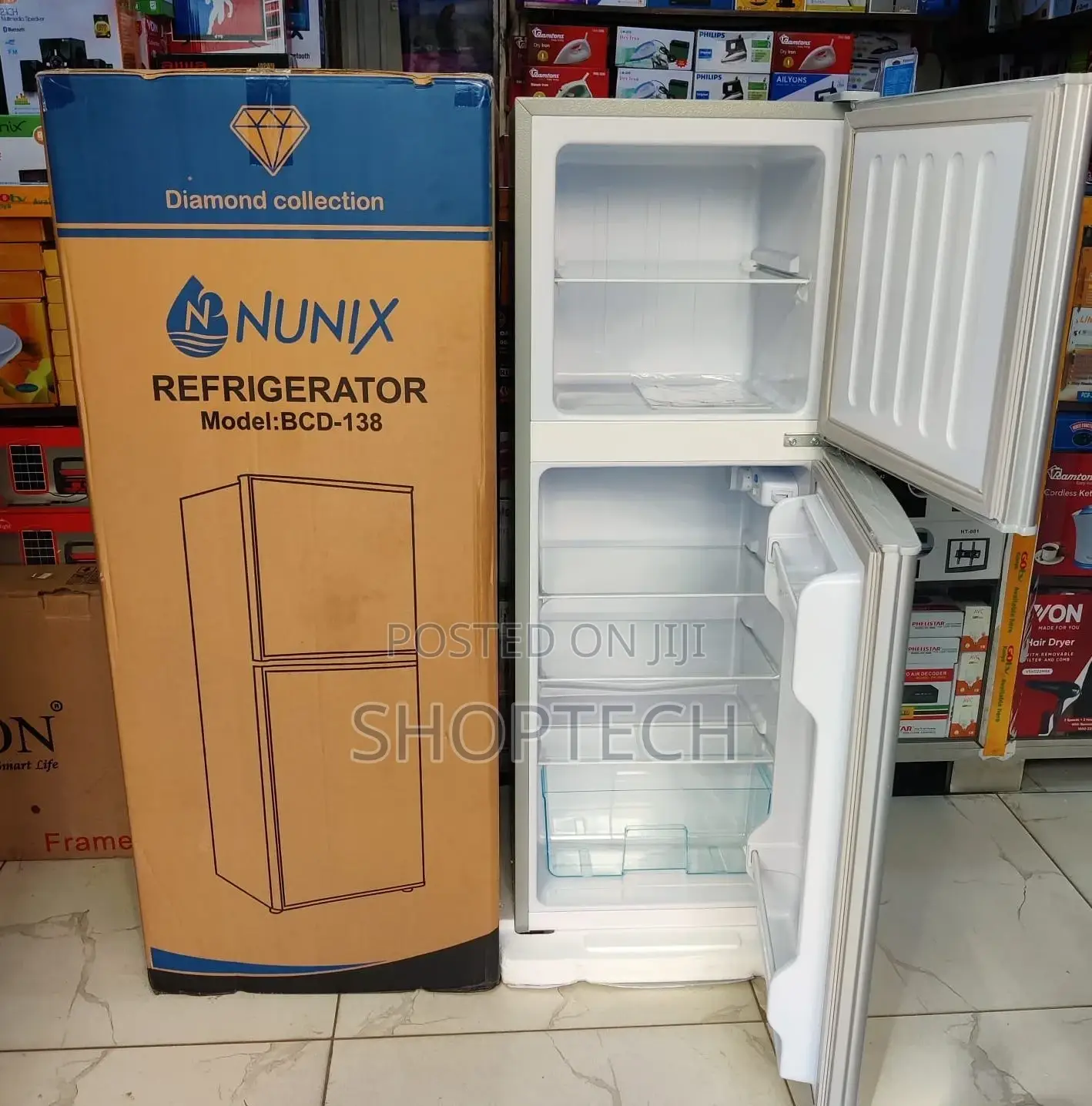 *Nunix 138L Fridge/Nunix 138ltr Double Door Refrigerator