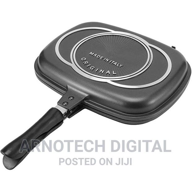 Dessini Double-Sided Frying Pan 40cm BBQ Grill Pan Cooking