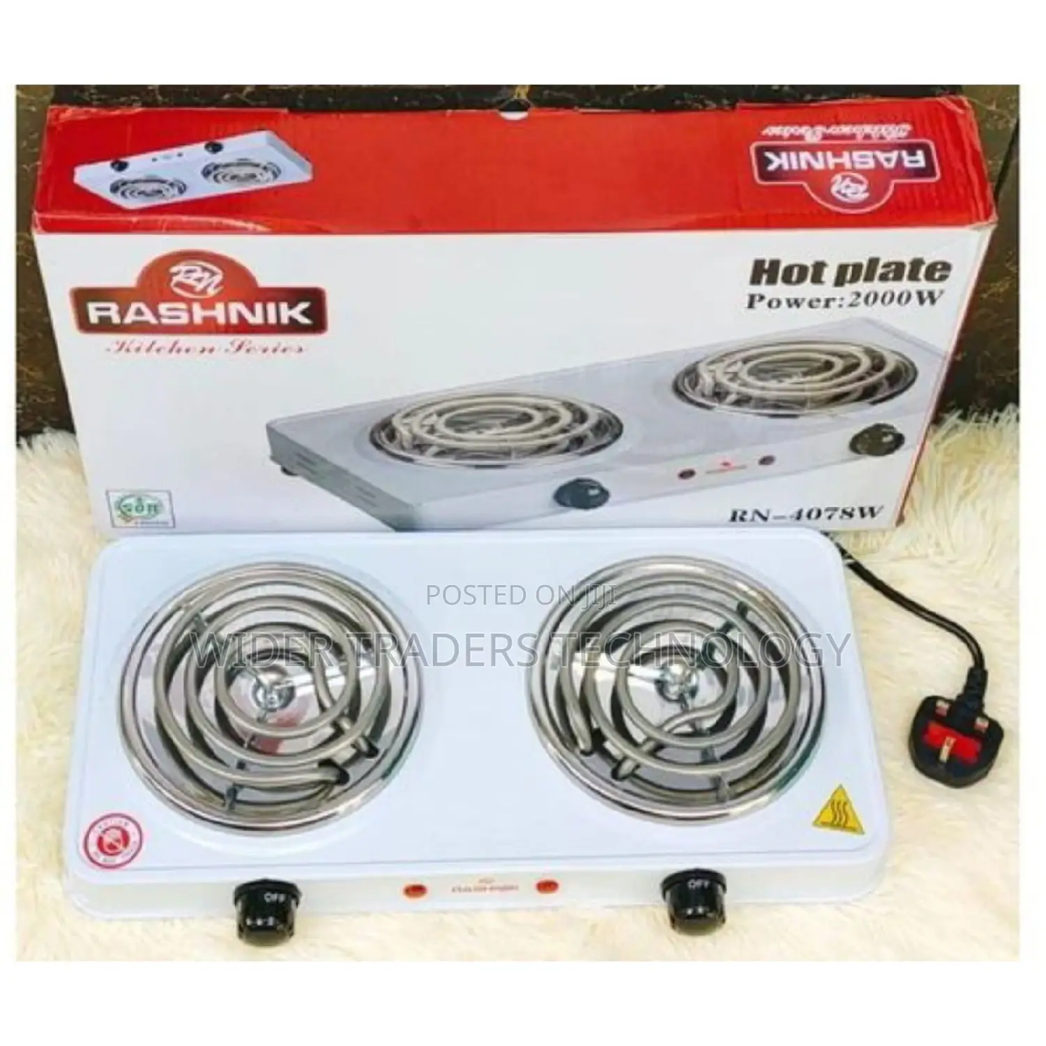 Rashnik DOUBLE SPIRAL HOT PLATE 2 - Burner Table Top