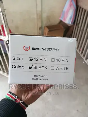Velo Binding Stripe 12pin Black/ Velo Spikes 12pin