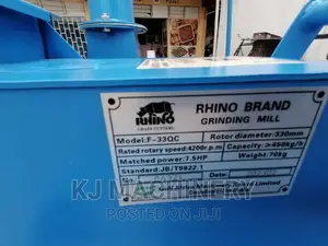 RHINO BRAND Poshomill 7.5hp Motor-Speed 4200rpm-450kg/H .