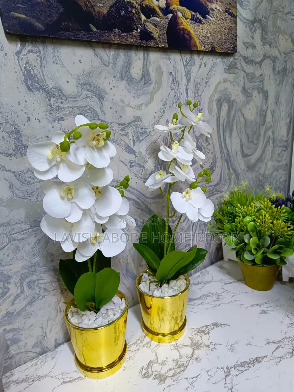 Artificial Orchid Flowers Home Decor Office Aesthetics