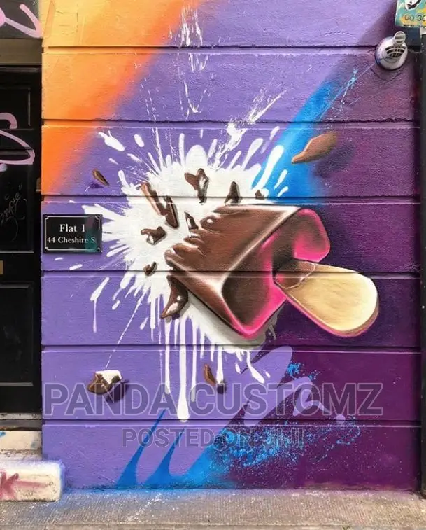 Coffee Shops, Icecream Shop Graffiti Painting Services.