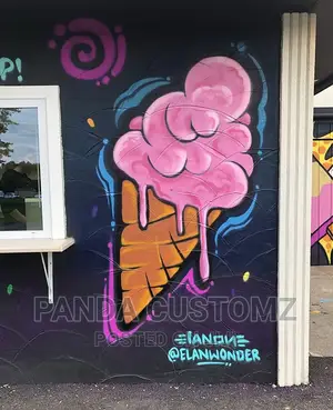 Coffee Shops, Icecream Shop Graffiti Painting Services.