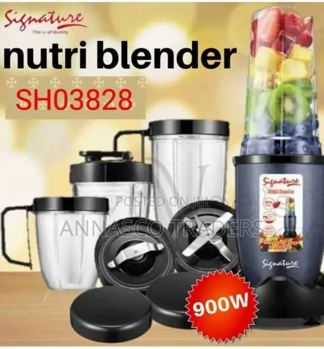 Signature 900W Nutri Blender / Bullet and Food Processor And