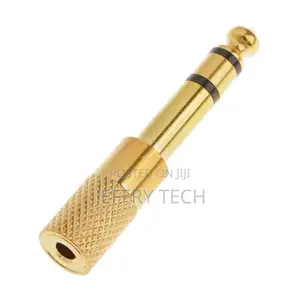 1/8 3.35mm Female to 6.5mm 1/4 Male Headphone Jack Adapter