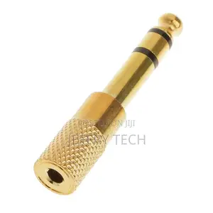 1/8 3.35mm Female to 6.5mm 1/4 Male Headphone Jack Adapter
