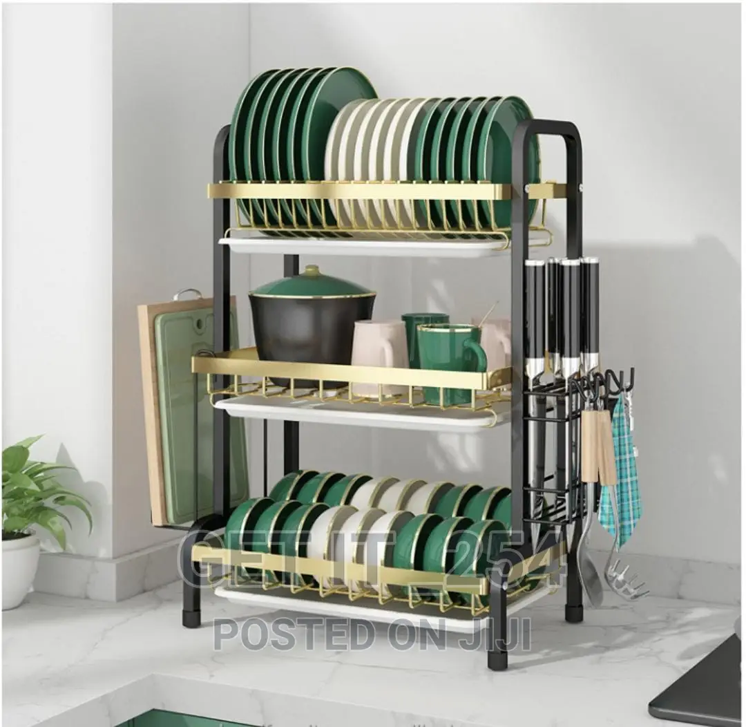 42cm High Quality Heavy Duty 3 Tier Dish Rack